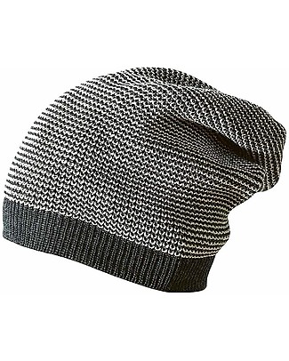 Disana Long-Beanie, Anthracite Grey - 100% merino wool Hats