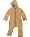 Disana Long Sleeved Boiled Wool Overall - Caramel - Merino Wool Snowsuits