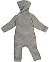 Disana Long Sleeved Boiled Wool Overall - Grey - Merino Wool Snowsuits