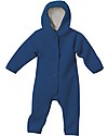 Disana Long Sleeved Boiled Wool Overall, Navy Blue Snowsuits