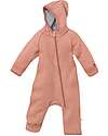 Disana Long Sleeved Boiled Wool Overall - Rosé - Merino Wool Snowsuits