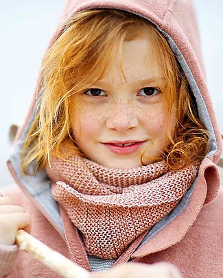 Disana Loop Scarf - Rose Natural - Merino Wool - Size for Kids and Adult Scarves And Shawls