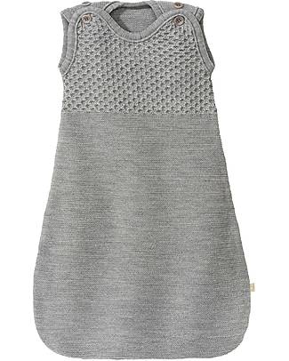 Disana Sleeveless Sleeping Bag 60 cm - Grey - Organic Merino Wool - TOG 1.7 Light Sleeping Bags