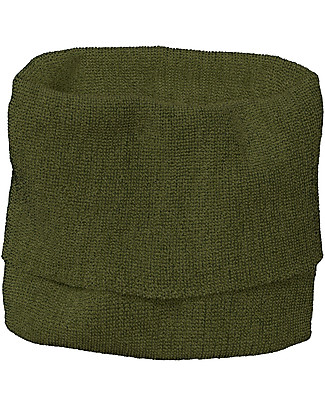 Disana Tube Scarf in Merino Wool - Olive Anthracite - Kids or Adult Size Scarves And Shawls