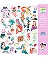 Djeco 160 Sticker Kit - Sparkling Mermaids Theme - 4+ years Stickers & Stamps Sets