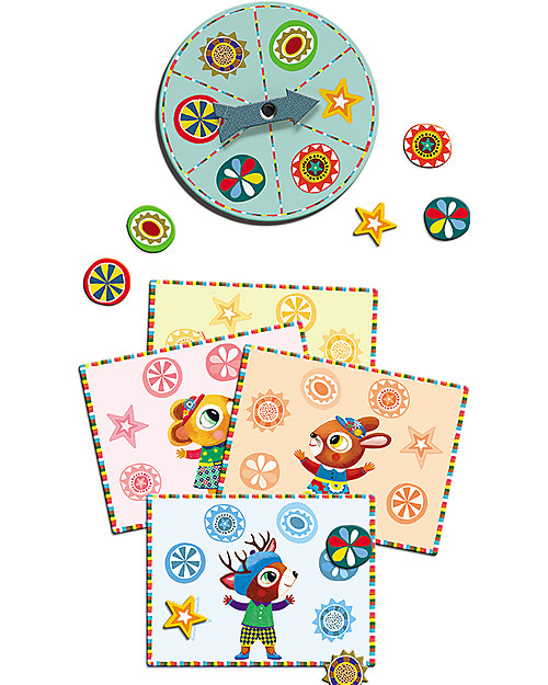 Djeco 3 Games in 1 - Bingo + Memo + Domino Board Games