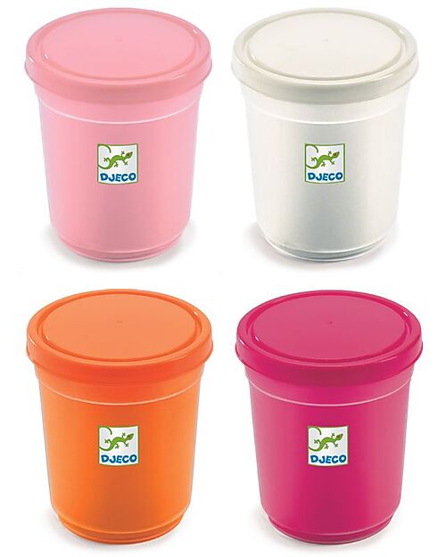 Djeco 4 Tubes of Play Dough - Sweet - 140gr Creative Toys