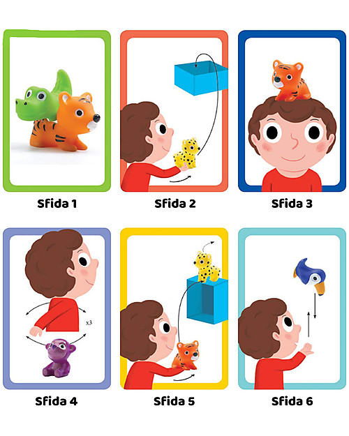 Djeco Ability Game Little Action - Complete the Challenges! Creative Toys