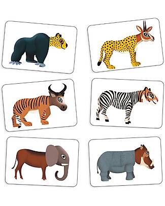 Djeco Anijumble Card Game - Speed Wins! - Stimulates Concentration Memory Games