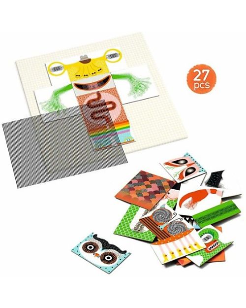 Djeco Art Kit - KinoptikMonsters - 27 Pieces - 5+ Art & Craft Kits