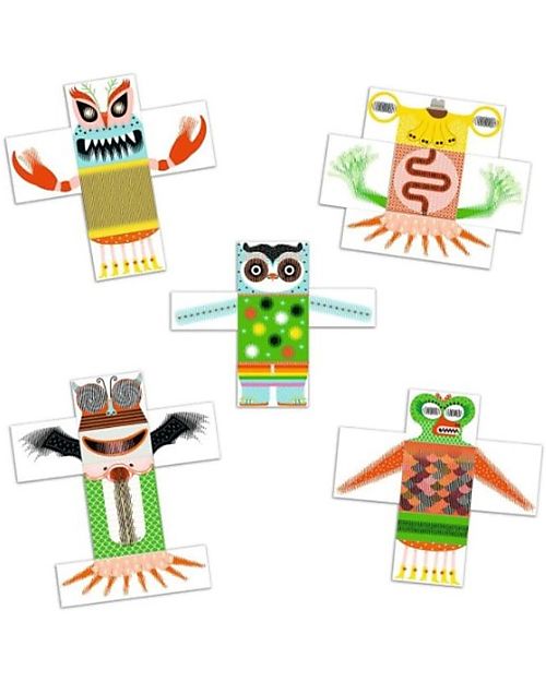 Djeco Art Kit - KinoptikMonsters - 27 Pieces - 5+ Art & Craft Kits