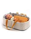 Djeco Bassinet for Pomea Doll in Cotton - 36x22x10cm - Includes Pillow and Blanket Dolls Accessories