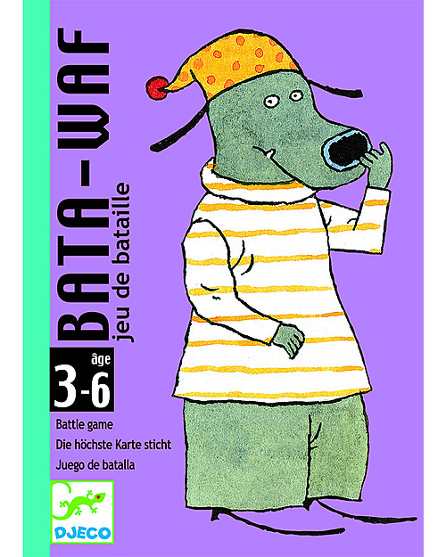 Djeco Bata-waf Playing Cards - The Biggest Dog Wins! Board Games