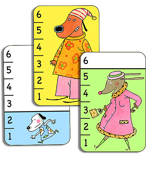 Djeco Bata-waf Playing Cards - The Biggest Dog Wins! Board Games