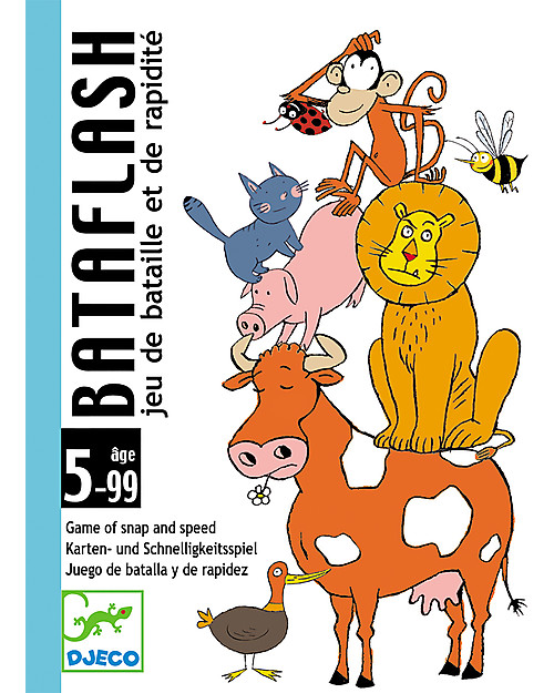 Djeco Bataflash Playing Cards - Discover the Animals! Board Games