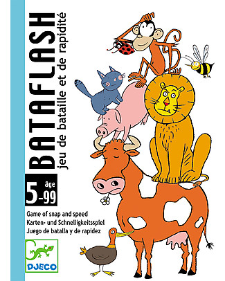Djeco Bataflash Playing Cards - Discover the Animals! Creative Toys