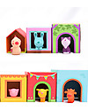 Djeco Blocks for Infants Topanifarm - Includes Blocks + Animals Wooden Blocks and Construction Sets