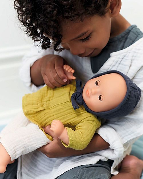 Djeco Camomille Doll - 32cm - with Realistic Clothes - Pomea Collection Dolls