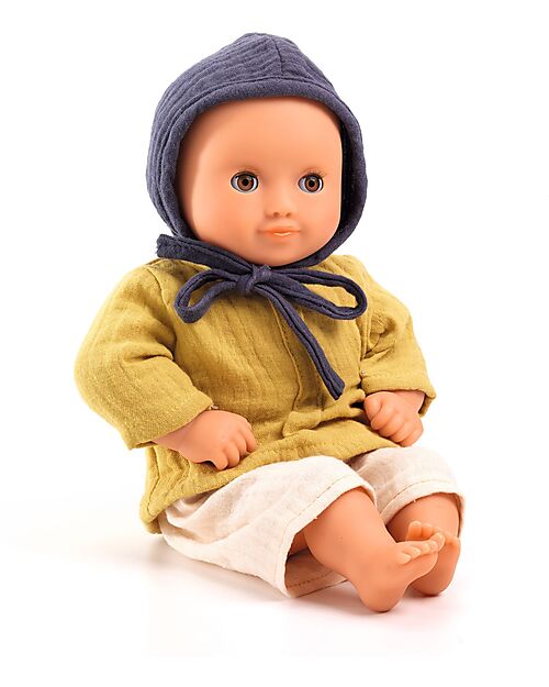 Djeco Camomille Doll - 32cm - with Realistic Clothes - Pomea Collection Dolls