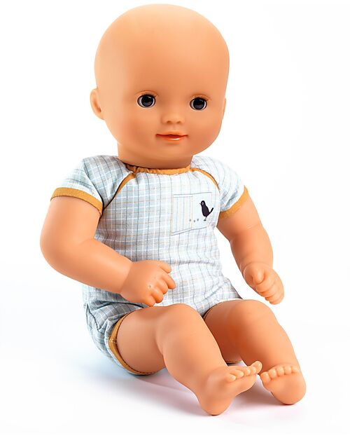 Djeco Camomille Doll - 32cm - with Realistic Clothes - Pomea Collection Dolls