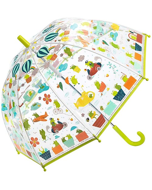 Djeco Children's Umbrella - Froglets - Protection System Umbrellas