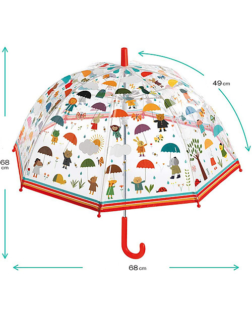 Djeco Children's Umbrella - Under the Rain - Protection System Umbrellas