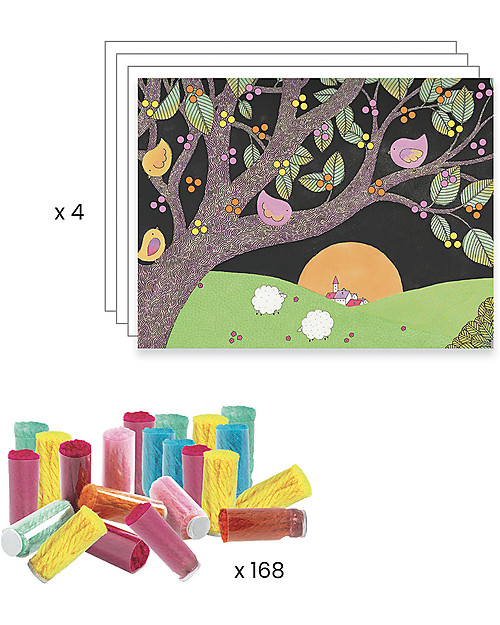 Djeco Collage Activity - An Explosion of Pompons! Puzzles