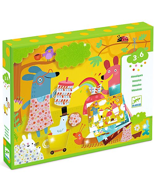 Djeco Collage Activity - Foam Fun - with Self-Adhesive Foam Creative Toys