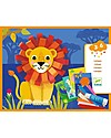 Djeco Collage Activity - Lion and other Animals - From 3 to 6 years Creative Toys