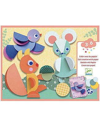 Djeco Collage Activity - Round and Round - to Create Textured Design! Story Making Games