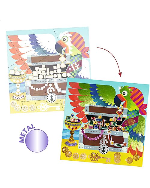 Djeco Collage for Children - On Board - from 5 to 8 years Creative Toys