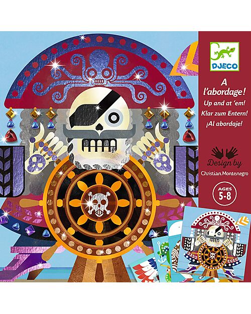 Djeco Collage for Children - On Board - from 5 to 8 years Creative Toys