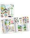 Djeco Collage With Stickers - Bonjour Paris Stickers & Stamps Sets