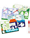 Djeco Coloring Cards with Water Markers - Hidden in the Garden Draw And Color