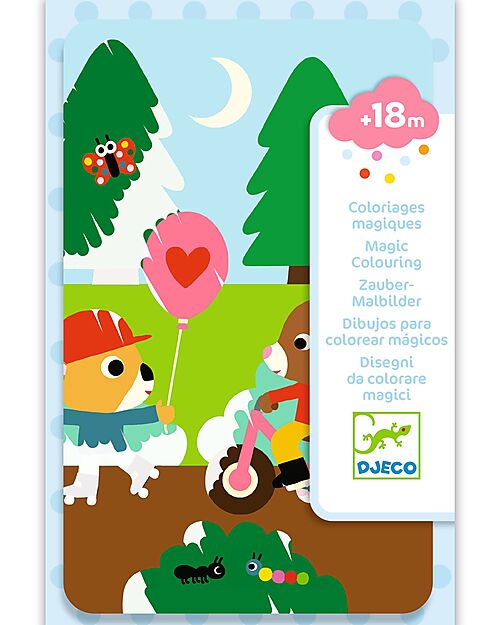Djeco Colouring Kit - Colouring in the Park - Creative Water Play for Children - 18-m+ Draw And Color