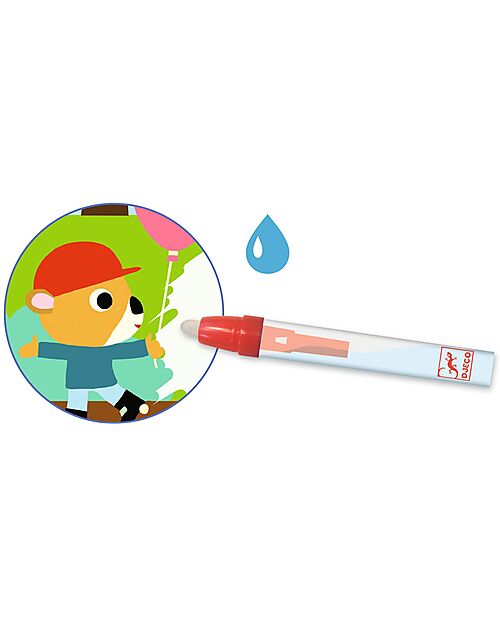 Djeco Colouring Kit - Colouring in the Park - Creative Water Play for Children - 18-m+ Draw And Color