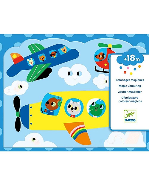 Djeco Colouring Set  - with Water-Filled Pen! Draw And Color