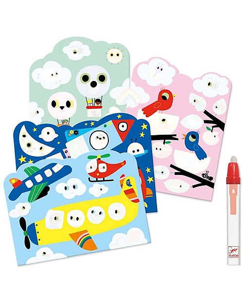 Djeco Colouring Set  - with Water-Filled Pen! Draw And Color