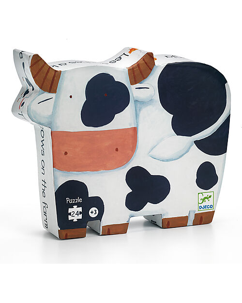 Djeco Cow Puzzle - On the Farm - 24 Pieces Puzzles