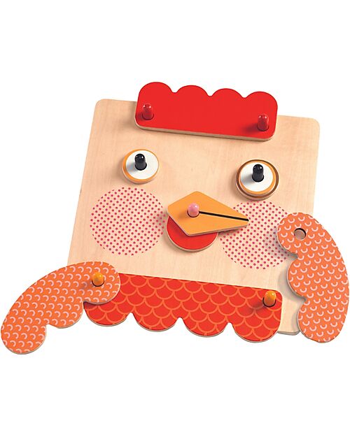 Djeco CreaFaces - Create Animal Faces - Stimulates Concentration Creative Toys