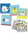 Djeco Create with Stickers - Sea Animals - Over 400 Stickers - 3+ Years Stickers & Stamps Sets