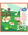 Djeco Creative Kit with Repositionable Stickers - Farm Animals - 18m+ Stickers & Stamps Sets
