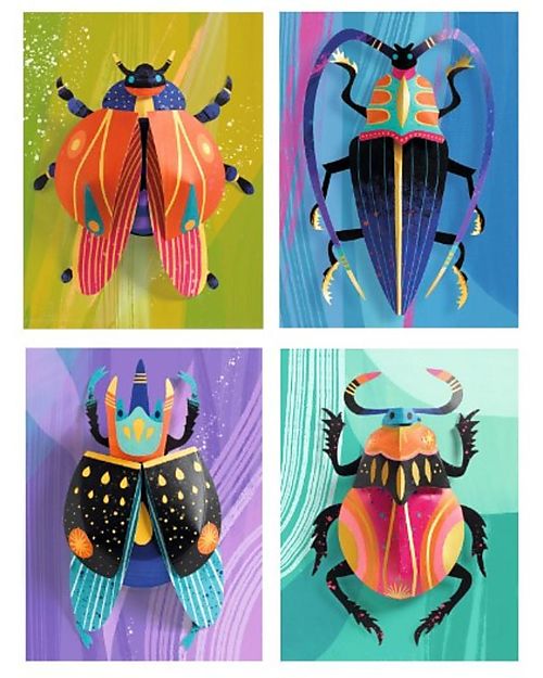 Djeco Decoration Set - 3D Insects Art & Craft Kits