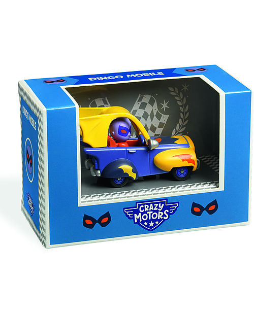 Djeco Dingo Mobile Car - Crazy Motors - in Metal Wooden Toy Cars, Trains & Trucks