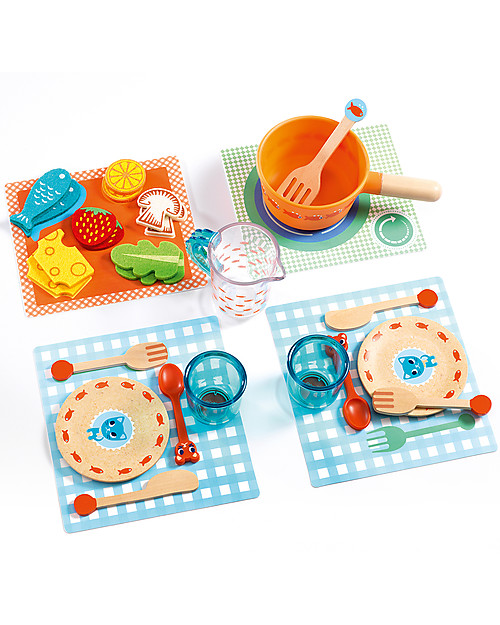 Djeco Dinner Time Set - Kittens Toy Kitchens