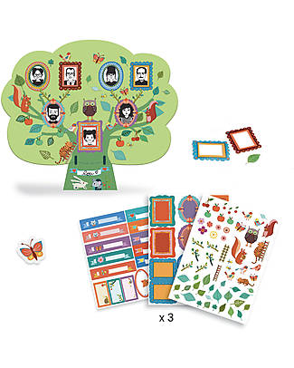 Djeco Do it Yourself - Family Tree to Create - with Stickers - 4+ Art & Craft Kits
