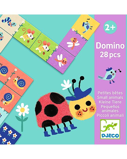 Djeco Domino Small Animals - 28 pieces - 3+ years Memory Games