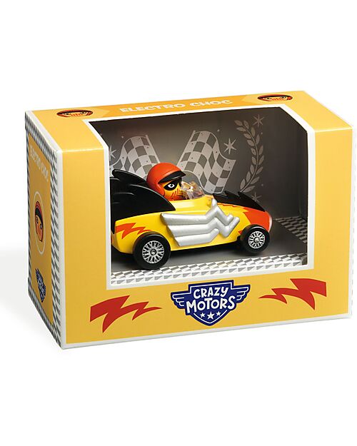 Djeco Electro Choc Toy Car - Crazy Motors - in Metal Wooden Toy Cars, Trains & Trucks