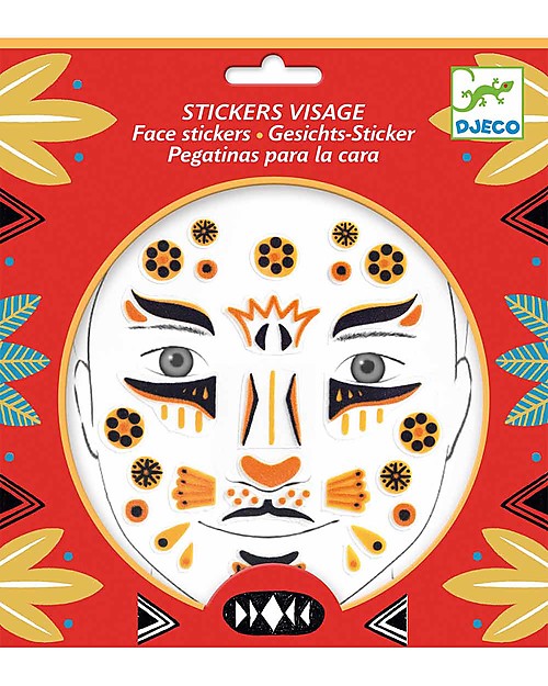 Djeco Face Tattoo - Animals, Leopard Children's Tattoos
