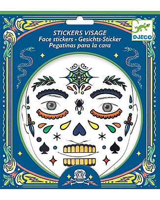 Djeco Face Tattoo - Mexican Skull, Calaveras Tattoos